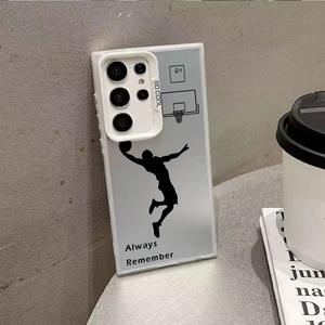 Custodia per Cellulare con Stampa UV Sfumata Argento di una <span class=keywords><strong>Star</strong></span> del Basket per <span class=keywords><strong>Samsung</strong></span> S25 Ultra A15 A16 A55 A32 5G - Product Image 3