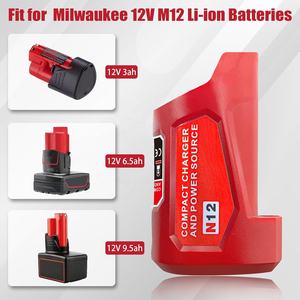 <span class=keywords><strong>Chargeur</strong></span> d'alimentation USB 12V amélioré pour batterie Milwaukee M-12, adaptateur d'alimentation portable avec port USB de type C et DC 12V - Product Image 3