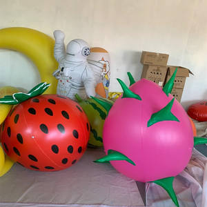 Qualité personnalisée Pvc gonflable <span class=keywords><strong>Fraise</strong></span> Ballon de fruits pour la publicité - Product Image 5
