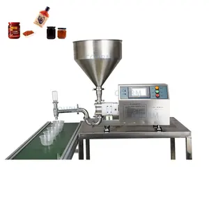 High Viscosity Mustard Sauce Meat Filling Yogurt Peanut Butter Cheese Garlic Sauce Edible Oil Cream Rotor Pump Filling Machine