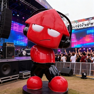 CS242 Weather-resistant Fiberglass Cat Astronaut Sculpture Commercial Mall <b>Ornament</b> Indoor Outdoor City Landmark Art Statues - Product Image 3