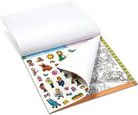 Bloc d'autocollants à chercher et trouver sur le thème des animaux, bloc d'activités à colorier et à assortir, jouets éducatifs créatifs pour enfants