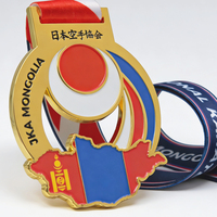 Médailles personnalisées OEM pour le karaté, le taekwondo et la boxe, impression 3D UV, médailles sportives en métal personnalisées, émail creux, or, argent, médailles de récompense