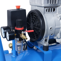 SPERAN Compresores De Aire 0.75HP 24L Compresor De Aire De Pistón Portátil Sin Aceite Y Silencioso