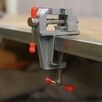 BARU Tiba! Klem Meja Aluminium Miniatur 3.5" untuk Hobi Perhiasan, Vise Mini Multifungsi untuk Mode RC