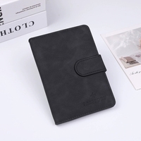 Porte-passeport multifonction durable avec plusieurs emplacements pour cartes, porte-documents d'affaires, étui de voyage en cuir PU pour passeport