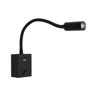 3w הוביל מלון ליד מיטת שינה אור מנורת חדר שינה קיר מודרני מקורה מנורת קיר מודרני מתג שליטה עם צינור gooseneck - Product Image 1