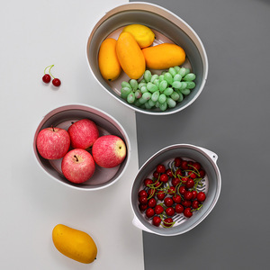 Cesta plegable para drenaje, suministros de cocina, juego de dos piezas retráctil para lavar verduras, almacenamiento creativo, filtro de agua para el hogar - Product Image 3