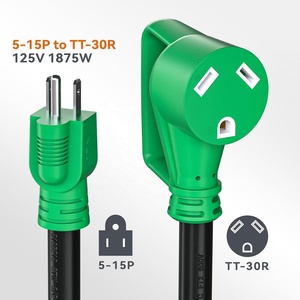 Linsheng NEMA 5-15P mâle à TT-30R femelle alimentation électrique Dogbone <span class=keywords><strong>30</strong></span> <span class=keywords><strong>ampères</strong></span> à 110 <span class=keywords><strong>adaptateur</strong></span> RV <span class=keywords><strong>adaptateur</strong></span> cordon <span class=keywords><strong>pour</strong></span> RV camping-car caravane remorque - Product Image 2
