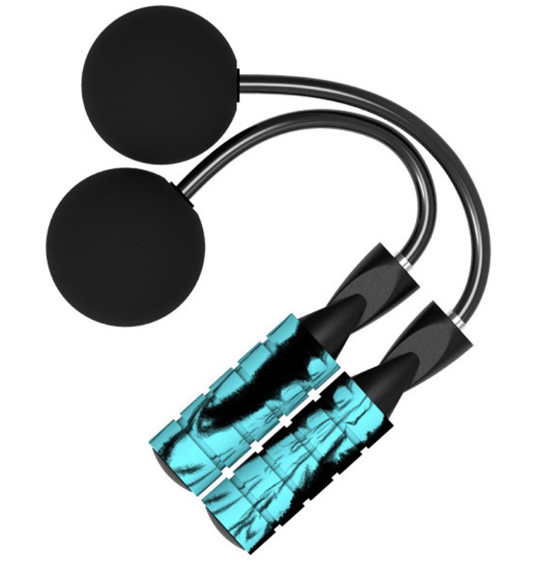 Фитнесс тренировки прыжки Утяжеленные ручки из пены с эффектом памяти и толстый скоростной кабель скакалка