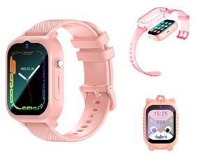 Montre intelligente pour enfants 4G GPS avec carte SIM, étanche, caméra, appels vidéo, <span class=keywords><strong>SOS</strong></span>, montre intelligente détachable avec 3 <span class=keywords><strong>accessoires</strong></span>, cadeau pour enfants - Product Image 1