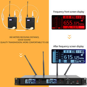 Micrófono Inalámbrico Profesional Portátil UHF DR80A, Conjunto de Micrófono de Diadema para Enseñanza, Predicación y Conferencias - Product Image 5