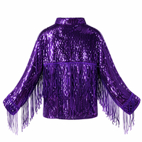 Veste Bomber à Paillettes Color Block Personnalisée pour Adultes, Vente en Gros Usine, Vêtement à Paillettes Mardi Gras