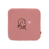 Coussin de siège carré en mousse éponge, motif dessin animé mignon, antistatique, amovible, lavable, 100 % polyester, pour maison, bureau, voiture