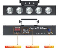 Barre lumineuse de lavage de scène LED 60W 4-en-1 RGBW COB DJ Uplight DMX Control Matrix Light pour la fête de mariage Live Show Stage Lighting