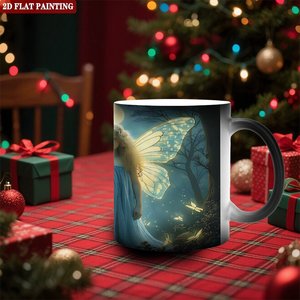 Frosted Black <b>Ceramic</b> <b>Mug</b> 11oz Heat Activated Magic Cup Living Room Use - Product Image 2