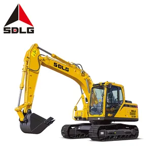 SDLG E6135F Hot 13.5 Ton Mini Excavator bagger digger pelle Hydraulic Crawler13.5t backhoe excavator with best prices