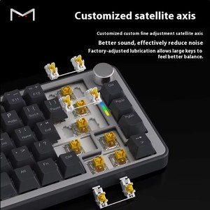 Teclado mecánico 65%, junta de 68 teclas, Anti-ghosting intercambiable en caliente, Mini RGB, Teclado mecánico para juegos con cable para ordenador - Product Image 6