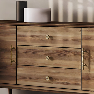 French <strong>Style</strong> Soild Brass Furniture Handles <strong>Knobs</strong> <strong>Antique</strong> Brass Cabinet Handles Luxury Wave Nightstand <strong>Knobs</strong> <strong>Drawer</strong> Handles - Product Image 5