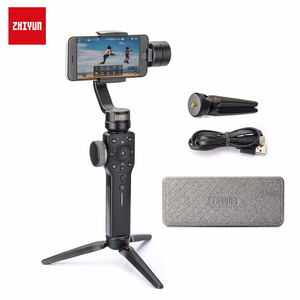 <span class=keywords><strong>Zhiyun</strong></span>-estabilizador de cardán <span class=keywords><strong>Smooth</strong></span> <span class=keywords><strong>4</strong></span> 3 ejes, soporte de cámara para teléfono móvil, negro - Product Image 1