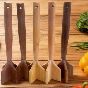 Écraseur à viande en bois, pilon à viande, hachoir à viande, outil pour écraser les hamburgers, écraseur de pommes de terre et de haricots, déchiqueteur de poulet et de bœuf, ustensile de cuisine - Product Image 2
