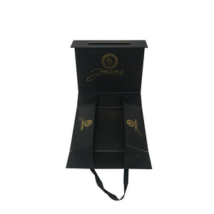 Luxury Women Clothing Shoes Big Storage Paper Packaging <b>Magnetic</b> Closure Folding Cardboard <b>Boxes</b> With Ribbon Handle - Product Image 1