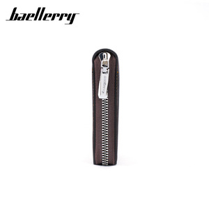 กระเป๋าสตางค์แบบสั้นสำหรับผู้ชายแบรนด์ Baellerry สีดำกาแฟ กระเป๋าสตางค์ซิปอเนกประสงค์สำหรับใช้ในชีวิตประจำวัน - Product Image 3