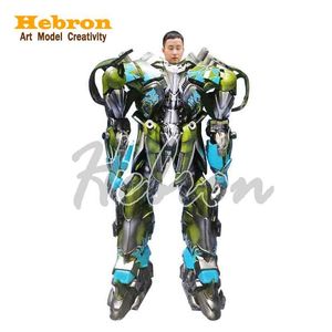 Traje <span class=keywords><strong>de</strong></span> Robot LED Unisex con Píxeles Inteligentes a Todo Color, Chaqueta Luminosa con Zancos para Actuaciones <span class=keywords><strong>de</strong></span> Danza en Escenario para Adultos - Product Image 5