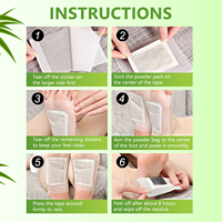 Échantillon gratuit de patchs pour les pieds en bambou japonais pour le soin des varices, détoxifiant à l'armoise, minceur du corps, soulagement de la douleur, pansement