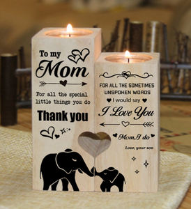 Vente en gros de chandeliers en bois, bougeoirs de Noël à ma mère - Product Image 3