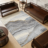Tapis de grande taille, esthétique chinoise, antidérapant, en peluche, durable, moderne, classique, pour chambre à coucher, usage quotidien à la maison