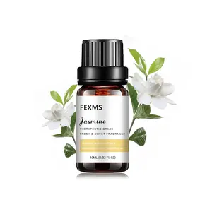 FEXMS – huiles essentielles de jasmin sous Label privé, huile essentielle de jasmin, huile d'aromathérapie naturelle Pure, 10ML