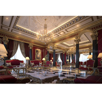Panneaux muraux floraux or de luxe rococo les plus vendus pour la décoration de plafond d'appartement et de cuisine de salon
