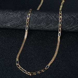 Bijoux de mode Dubaï Haute qualité Plaqué or 14 carats Chaîne à maillons Maxi Collier statement tendance Unisexe - Product Image 2