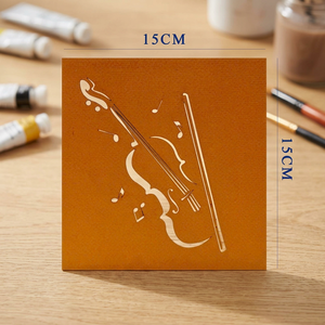 Tarjeta 3D de Violín con Música Pop, Diseño Personalizado, Hecha a Mano, Regalo Promocional, Decoración para el Hogar, Vietnam, Novedad de Acción de Gracias - Product Image 6