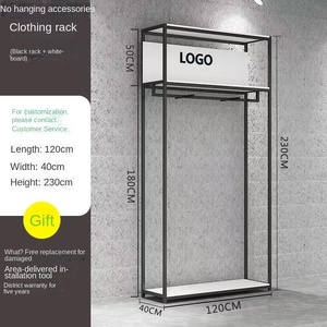 Expositor de Ropa para Tienda de Ropa de Mujer y Niño, Estante Colgante de Ropa de Piso a Techo, Mueble de Almacenamiento para Salón - Product Image 5