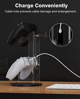 Support de contrôleur et de casque universel en acrylique pour accessoires de contrôleur Xbox/PS4/PS5/Switch Pro