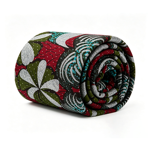 Artículos en Stock: Tela Africana de Alta Gama con Estampado Kente, Cera Brillante Súper Dorada y Caída Suave para Trajes de <span class=keywords><strong>Gala</strong></span> - Product Image 1