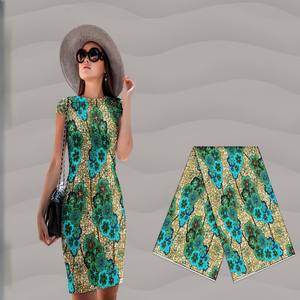 Tissu imprimé africain de haute qualité <span class=keywords><strong>cire</strong></span> 100% tissus <span class=keywords><strong>en</strong></span> polyester pour chemise habillée <span class=keywords><strong>femme</strong></span> - Product Image 2