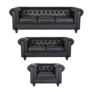 Guangdong Dongguan mobili divani Para <span class=keywords><strong>Casa</strong></span> De Lujo viola Chesterfield Salas divano Set 2 posti divano - Product Image 3