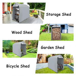 Abri de rangement extérieur pour vélos, <span class=keywords><strong>tente</strong></span> de jardin imperméable de style Ridge pour moto, outils de jardin, jouets, tondeuse à gazon - Product Image 5