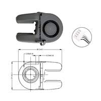 Kompatibel dengan Printer 3D Bambu Lab A1 / A1 Mini, Kipas Pendingin Komponen 5015, Pengganti Kipas Udara 50x15mm