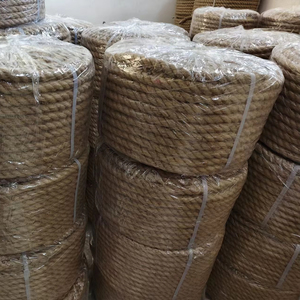 Màu sắc tự nhiên 3-strands Xoắn đay dây Manila gai quanh co trong cuộn dây nhựa cho trang trí - Product Image 3