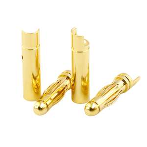 Ensemble de connecteurs à balle en cuivre pur plaqué or Amass GC4011-M GC4011-F 4,0 mm, courant continu 32A pour moteur RC - Product Image 1