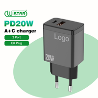 <strong>Best</strong> <strong>Selling</strong> Products PD 20W <strong>Fast</strong> <strong>Charger</strong> USB Type-C Dual Ports Wall <strong>Charger</strong> for Samsung Mobile Phone <strong>Chargers</strong>