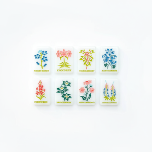 Jeu de Mahjong américain sur le thème de la nature et de la faune de l'<span class=keywords><strong>Alaska</strong></span>, design plantes et poissons frais - Product Image 2