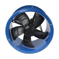 Ventilateur d'extraction industriel à tambour noir de grande capacité 600 mm (24 pouces) avec pales métalliques pour l'élimination des fumées et des poussières industrielles