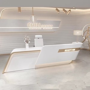 Mostrador de Recepción para Empresas, Diseño Elegante para Oficinas, Hoteles, Tiendas, Salones de Belleza, Mostrador de Recepción Personalizado - Product Image 4
