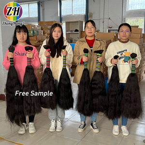 Bán buôn nguyên liệu tóc Ấn Độ bó Nhà cung cấp, trinh nữ lớp biểu bì phù hợp tóc bó dệt, đôi rút ra giá rẻ phần mở rộng tóc con người - Product Image 1