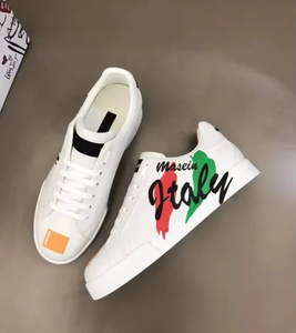 Zapatillas Deportivas de Diseño de Lujo 1984, Marca Vstreetstyle, Dolcegabban Dgs Court, para Mujer/Hombre, Blancas, de Caña Baja, con Forro de Malla y Cuero Genuino - Product Image 5